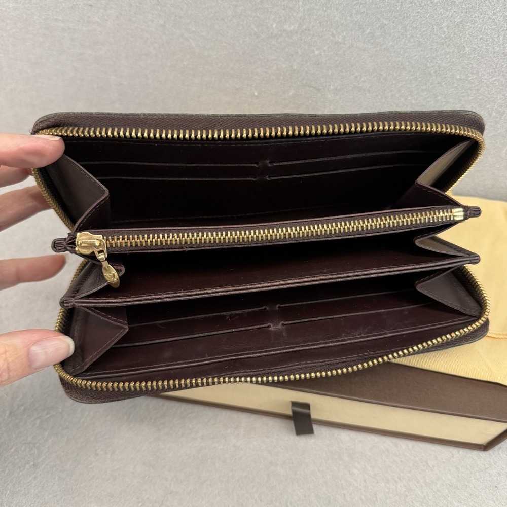 Louis Vuitton Zippy Wallet Monogram Vernis Amarante Purple Patent Box Set EUC - Picture 9 of 16